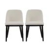 Christopher Knight Home Horizon Mid-Century Modern Upholstered Dining Chairs With Curved Backrest (Set Of 2)