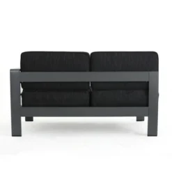 Christopher Knight Home Beatrice Patio Modem V-Shaped Aluminum 5-Seater Sectional Sofa Set With Thick Cushions -FurniVerse Store GUEST 86ff4a1d ae86 4771 9221 900403fe9814