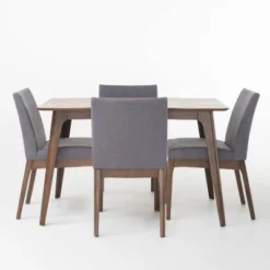 5pc Kwame Rectangular Dining Set - Christopher Knight Home -FurniVerse Store GUEST 871cbd9b 9363 4ff1 b794 0edff9657a46