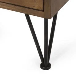 Pilster Contemporary End Table With Storage Walnut/Natural/Black - Christopher Knight Home 18 Pilster Contemporary End Table With Storage Walnut/Natural/Black - Christopher Knight Home -FurniVerse Store GUEST 8a889c04 7389 4561 b658 8e9e9f7f02e7