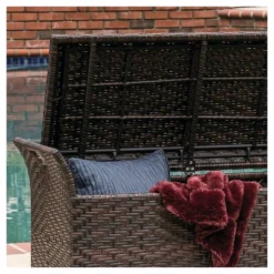 Wing Wicker Patio Storage Bench - Multi Brown - Christopher Knight Home 5 Wing Wicker Patio Storage Bench - Multi Brown - Christopher Knight Home -FurniVerse Store GUEST 8b1fdfe8 c482 434d 88a2 dbc0e1714b2e