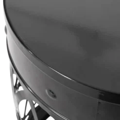 Iron Cut Design Outdoor End Tables, Modern Cylindrical Patio End Table, Outdoor Side Table With Overlapping Circle Pattern -Christopher Knight Home -FurniVerse Store GUEST 8be269b1 a16b 462a 9941 8b517ef4c0b4