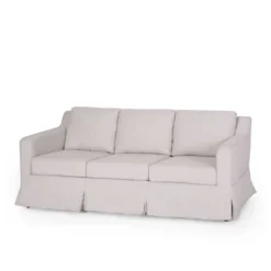 Arrastra Contemporary Fabric 3 Seater Sofa With Skirt - Christopher Knight Home -FurniVerse Store GUEST 8bf2d742 c19e 4d17 8dcb 4755a576104b