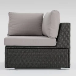 Santa Rosa 8pc Wicker Sectional Sofa Set - Gray/Silver - Christopher Knight Home -FurniVerse Store GUEST 8c1e1551 3245 4609 8355 d6e8d7b13525