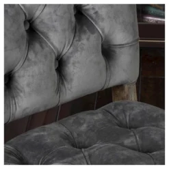 Set Of 2 Saltillo New Velvet Dining Chair Charcoal - Christopher Knight Home -FurniVerse Store GUEST 8d12d186 eee0 4ddb aaaf 61202fa989aa