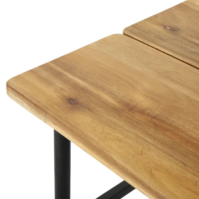 Ocala Acacia Industrial Side Table - Antique Black - Christopher Knight Home 2 Ocala Acacia Industrial Side Table - Antique Black - Christopher Knight Home - Image 2