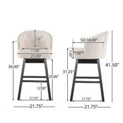 Set Of 2 30.5" Ogden Barstool - Christopher Knight Home -FurniVerse Store GUEST 8d8341b7 7aed 40a2 81ce 0a388b1ea5cc