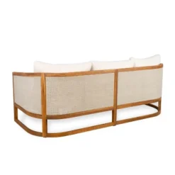 Christopher Knight Home Elrane Mid-Century Modern Patio 3-Seater Acacia Wood Sofa With Thick Cushions -FurniVerse Store GUEST 8d980ead 2844 4cca b542 9a6bf3214223