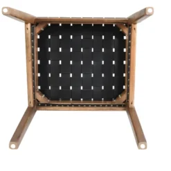 Christopher Knight Home Cassius Woven Faux Leather Rubberwood Dining Chair (Set Of 2) -FurniVerse Store GUEST 8e762913 3129 4531 b984 4bdce1412d46