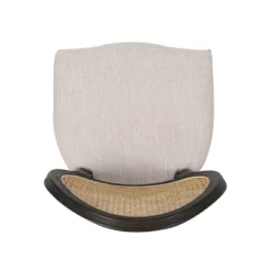 Christopher Knight Home Govan Upholstered Wood And Cane Dining Chairs (Set Of 2), Beige/Natural Brown/Dark Brown -FurniVerse Store GUEST 8efbc8d8 7f51 417d b0ac 662b4b57e3cb