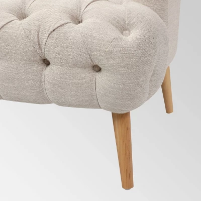 Adelia Contemporary Tufted Sofa Beige - Christopher Knight Home 6 Adelia Contemporary Tufted Sofa Beige - Christopher Knight Home - Image 6