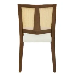 Christopher Knight Home Hassan Rubberwood Upholstered Dining Chairs With Cane Webbing(Set Of 2) -FurniVerse Store GUEST 910d49cc 9e85 419c b08c 84876c272ba2