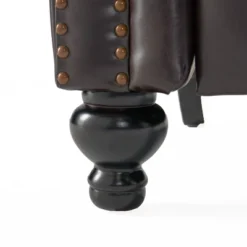 Walder Bonded Leather Press-Back Recliner Club Chair Brown - Christopher Knight Home -FurniVerse Store GUEST 92acfcef 01f9 4b6b b38c add0b56219a1