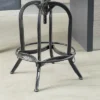 Farmdale Industrial Adjustable Swivel Barstool Natural Antique Black – Christopher Knight Home