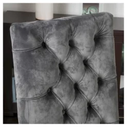 Set Of 2 Saltillo New Velvet Dining Chair Charcoal - Christopher Knight Home -FurniVerse Store GUEST 94989472 c92b 4331 a4e1 95eb77e3c670