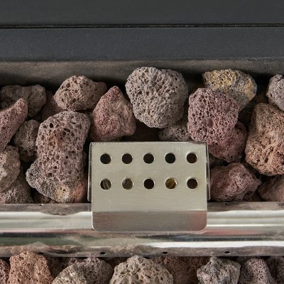 Christopher Knight Home Ostrander 4-Seater Outdoor Aluminum Chat Set With Fire Pit Table, Black/Dark Gray 9 Christopher Knight Home Ostrander 4-Seater Outdoor Aluminum Chat Set With Fire Pit Table, Black/Dark Gray - Image 9