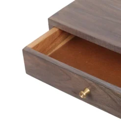 Bucyrus Rustic Glam Handcrafted Acacia Wood C Shaped Side Table Dark Brown/Gold - Christopher Knight Home -FurniVerse Store GUEST 94f67cae ae72 48de 880f 4aaac1e0e5a8