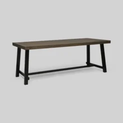 Carlisle Rectangle Acacia And Iron Patio Dining Table - Christopher Knight Home -FurniVerse Store GUEST 97d112e0 1626 48e7 8458 efa0333dd751