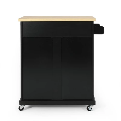 Batavia Contemporary Kitchen Cart With Wheels - Christopher Knight Home 8 Batavia Contemporary Kitchen Cart With Wheels - Christopher Knight Home - Image 8