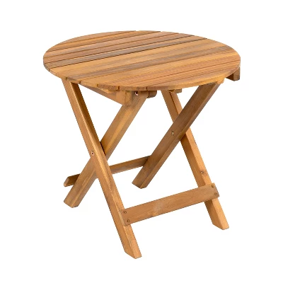 Christopher Knight Home Forrest Outdoor Foldable And Adjustable Acacia Wood Accent Table 3 Christopher Knight Home Forrest Outdoor Foldable And Adjustable Acacia Wood Accent Table - Image 3