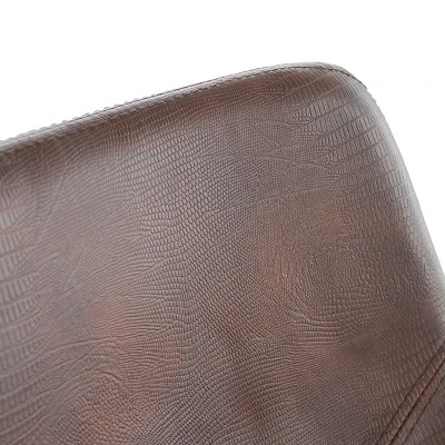 Set Of 2 30" Dax Faux Leather Barstool Brown - Christopher Knight Home 2 Set Of 2 30" Dax Faux Leather Barstool Brown - Christopher Knight Home - Image 2