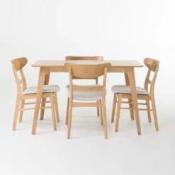 5pc 50" Idalia Mid-Century Modern Dining Set - Christopher Knight Home 8 5pc 50" Idalia Mid-Century Modern Dining Set - Christopher Knight Home -FurniVerse Store GUEST 99af3316 6d07 4b65 8096 768c363fe14c