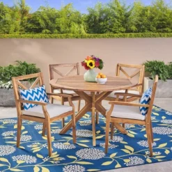 Llano 5pc Patio Dining Set - Christopher Knight Home -FurniVerse Store GUEST 99c4ebbe 4f42 4d53 a377 be88f78c8633