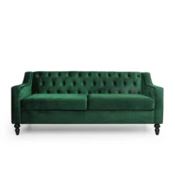 Knouff Modern Glam Tufted Velvet 3 Seater Sofa - Christopher Knight Home -FurniVerse Store GUEST 9afeff1e c046 43d2 a1d4 374a105b09b3
