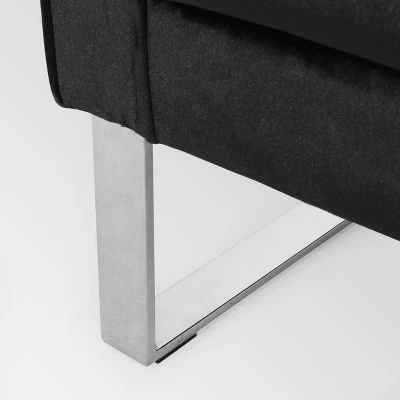 Kirkwood Modern Glam Velvet Club Chair - Christopher Knight Home 4 Kirkwood Modern Glam Velvet Club Chair - Christopher Knight Home - Image 4