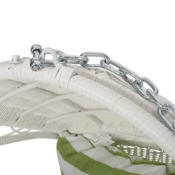 Greystone Indoor/Outdoor Hanging Chair With 8' Chain - White/Green - Christopher Knight Home 14 Greystone Indoor/Outdoor Hanging Chair With 8' Chain - White/Green - Christopher Knight Home -FurniVerse Store GUEST 9b819315 8193 46df a436 049f5e05d9b4