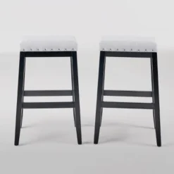 Set Of 2 Greely Farmhouse Barstools - Christopher Knight Home -FurniVerse Store GUEST 9bb8970e bc26 4b85 a67a 3488a6920d8d