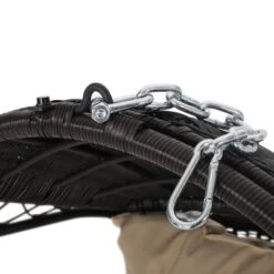 Greystone Indoor/Outdoor Wicker Hanging Chair With 8' Chain - Brown/Tan - Christopher Knight Home -FurniVerse Store GUEST 9bc3035a 8e5c 4705 863a ae62bf339747