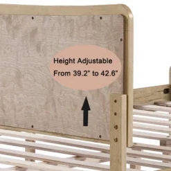 Christopher Knight Home Odila Boho Wood Platform Bed With Rattan Curved Adjustable Height Headboard -FurniVerse Store GUEST 9bd9dcb6 eff2 49c2 ba3e 34e9e07635b0