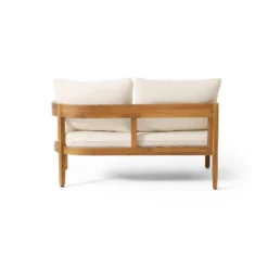 Christopher Knight Home 4pc Brooklyn Teak Outdoor Sectional Chat Set With Cushions Beige 24 Christopher Knight Home 4pc Brooklyn Teak Outdoor Sectional Chat Set With Cushions Beige -FurniVerse Store GUEST 9bf43bb4 11d1 4f88 a287 73d54c8ad66f