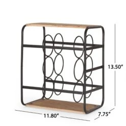 Rauser Modern Industrial 6 Bottle Tabletop Wine Rack Natural/Black - Christopher Knight Home 13 Rauser Modern Industrial 6 Bottle Tabletop Wine Rack Natural/Black - Christopher Knight Home -FurniVerse Store GUEST 9cabe4cf a38e 46ee 9f50 6c38d9c842fe