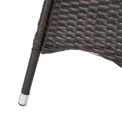 Christopher Knight Home Candice 3 Piece Patio Bistro Dining Furniture Set With Stackable Chairs 9 Christopher Knight Home Candice 3 Piece Patio Bistro Dining Furniture Set With Stackable Chairs - Image 9