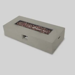 Aviara 5pc Aluminum Chat Set With Fire Pit - Silver/Khaki And Light Gray - Christopher Knight Home -FurniVerse Store GUEST 9df9aef9 334c 4a57 987d b80a05c696d8