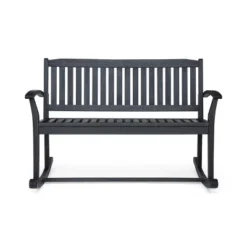 Christopher Knight Home Amina Acacia Wood Rectangular Rocking Bench -FurniVerse Store GUEST 9f61b3dd 5548 4e9f 86c2 74a7ef99fb1e