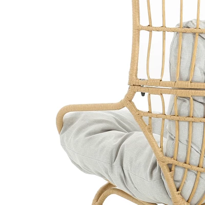 Christopher Knight Home Palos Outdoor Wicker Loveseat With Cushion 7 Christopher Knight Home Palos Outdoor Wicker Loveseat With Cushion - Image 7