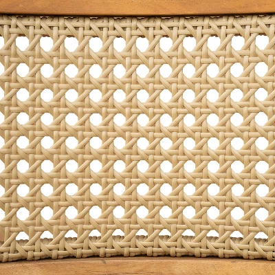 Christopher Knight Home Dahlia Patio Rustic Acacia Wood Wicker Dining Chair (Set Of 2) 9 Christopher Knight Home Dahlia Patio Rustic Acacia Wood Wicker Dining Chair (Set Of 2) - Image 9