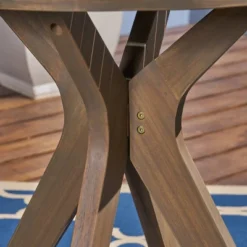 Casa 3pc Acacia X Leg Bistro Dining Set Gray/Cream - Christopher Knight Home -FurniVerse Store GUEST a55b64bd ff0d 4263 8272 8d995d79c8a9