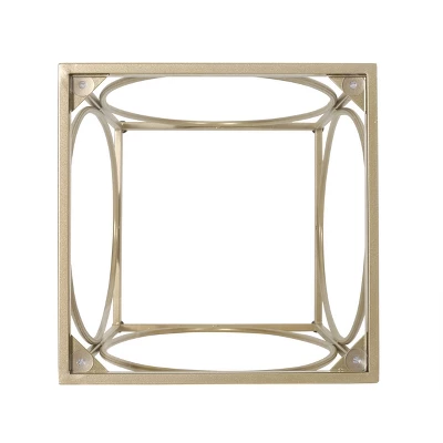 Bennion Modern Glam Glass Top End Table Champagne Gold/Black - Christopher Knight Home 1 Bennion Modern Glam Glass Top End Table Champagne Gold/Black - Christopher Knight Home