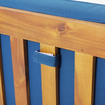 Christopher Knight Home Illona Outdoor Acacia Wood 6 Seater Sectional Sofa And Club Chair Set With Fire Pit 10 Christopher Knight Home Illona Outdoor Acacia Wood 6 Seater Sectional Sofa And Club Chair Set With Fire Pit - Image 10