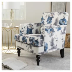 Boaz Upholstered Club Chair - Floral Print - Christopher Knight Home -FurniVerse Store GUEST a7b15c03 4271 4b00 afda 607674e413c4