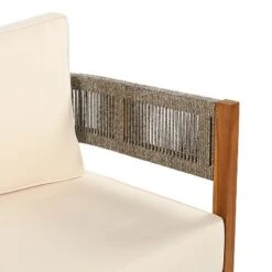 Christopher Knight Home Robin 76" Patio Rustic Rope Weave Acacia Wood 3-Seater Sofa With Cushions -FurniVerse Store GUEST a7c4d9a8 03d3 4c29 bdc4 03cdff70a210