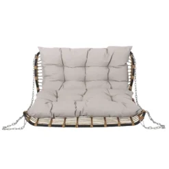 Christopher Knight Home Arruda Outdoor Wicker Porch Swing With Cushions -FurniVerse Store GUEST a8559217 ae00 4aed 8bd8 7e4bda2f4d03