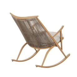 Christopher Knight Home Glencoe Outdoor Iron Rocking Chair With PE Rattan Backrest And Cushion -FurniVerse Store GUEST a906b081 8565 4f56 9dd9 4ec6371fb33f