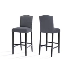 Set Of 2 Darren Contemporary Upholstered Barstools With Nailhead Trim - Christopher Knight Home 10 Set Of 2 Darren Contemporary Upholstered Barstools With Nailhead Trim - Christopher Knight Home -FurniVerse Store GUEST a95461a3 052f 45fa ba01 11602b27e087