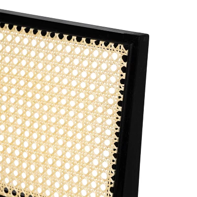 Christopher Knight Home Sepp Rubberwood And Cane Armless Dining Chair With V-Shaped Legs(Set Of 2) 7 Christopher Knight Home Sepp Rubberwood And Cane Armless Dining Chair With V-Shaped Legs(Set Of 2) - Image 7