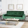 Hertford Tufted Velvet Sofa Emerald - Christopher Knight Home